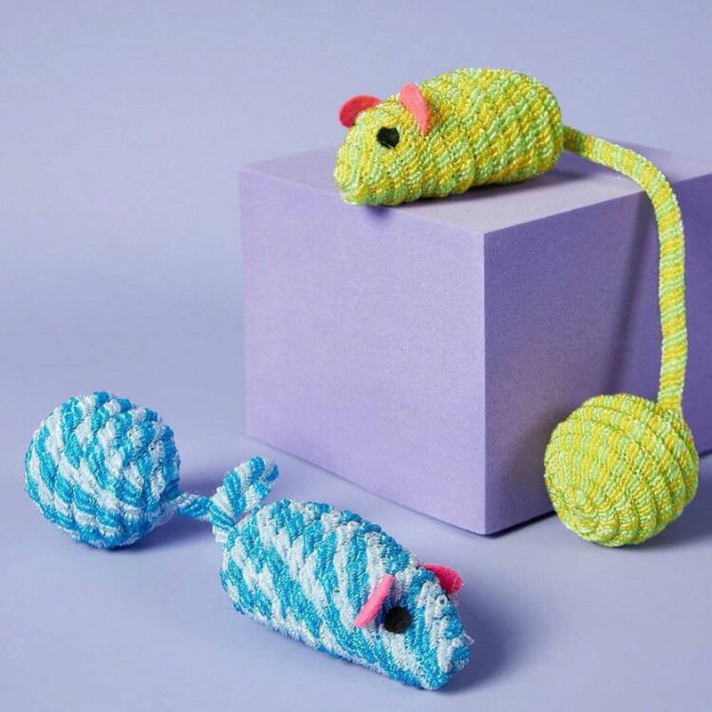 Yoinkin Rope Mouse Cat Toy Duo (3-Pack)