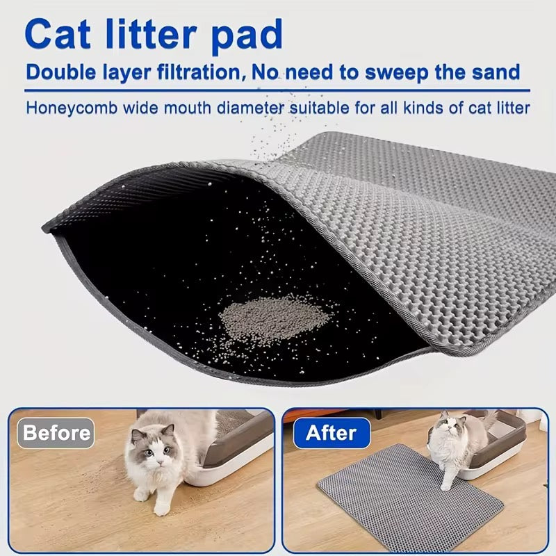 Yoinkin Dual-Layer Cat Litter Mat