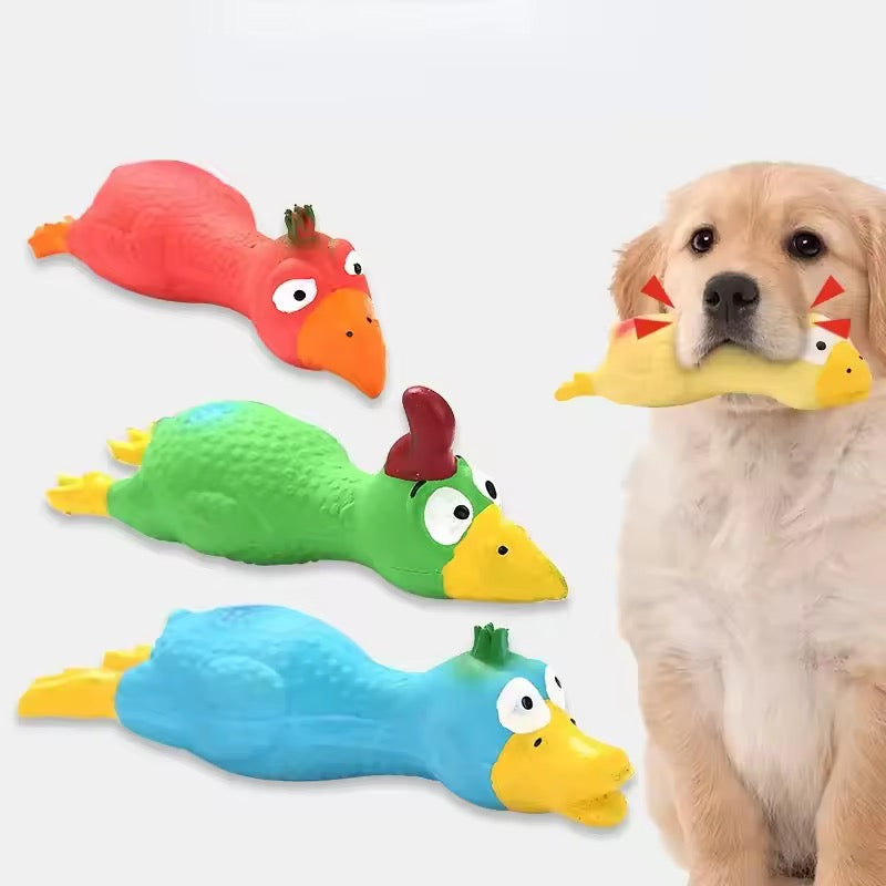 Yoinkin Squeaky Colorful Chicken