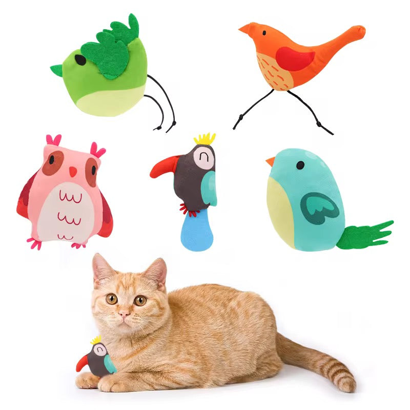Yoinkin Feathered Friends Cat Toys